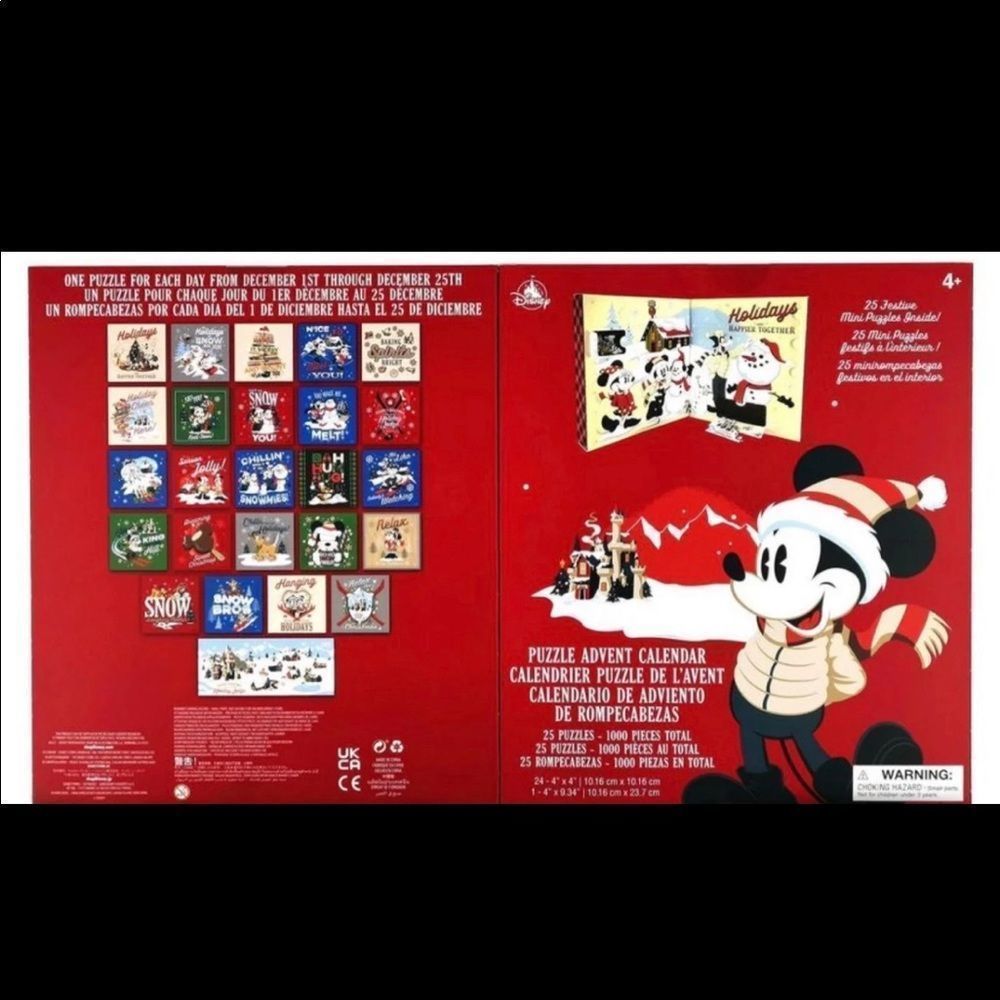 Disney Mickey Mouse & Friends 2021 Puzzle Exclusive Advent Calendar [25 Puzzles] - Picture 8 of 12